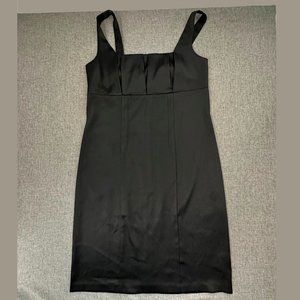 AGB Black Dress Size 10 Sleeveless Satin Feel Polyester‎ & Spandex